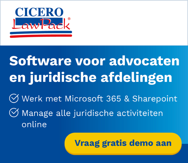 Cicero Law Pack software advocaten juridische activiteiten online