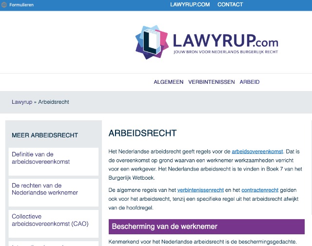 screenshot Lawyrup.com (dev)